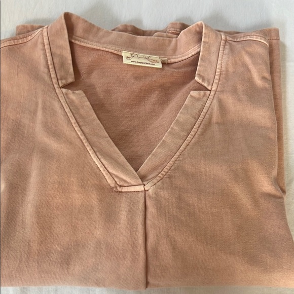 Women's XL Paper Lace Pink Tunic Top - Picture 6 of 8